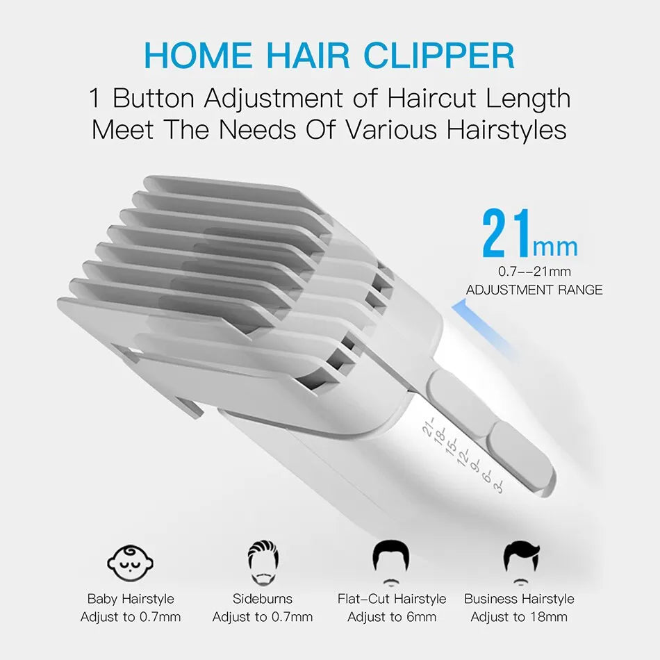Boost Professional Cordless Hair Clipper Ceramic Blade White